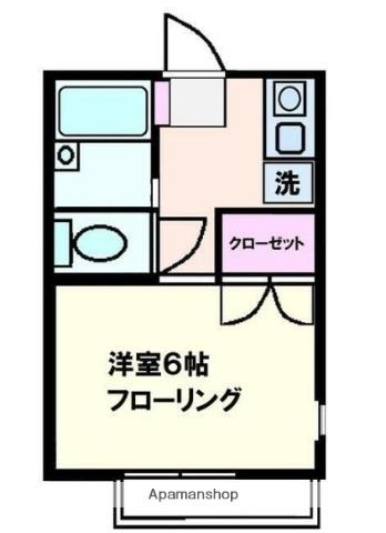 トップハウス(1K/1階)の間取り写真