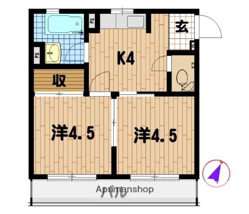 第2森ビル 5階階 間取り
