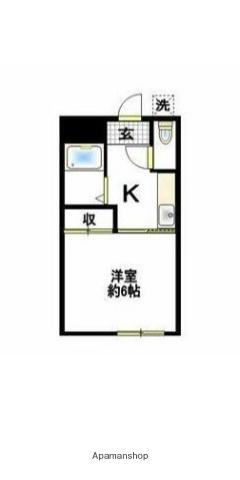 大根スカイリッチマンション(1K/2階)の間取り写真