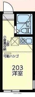 ユナイト港南コットンキャンディー(ワンルーム/2階)の間取り写真