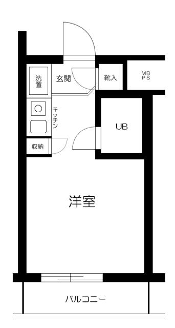 サカエフラット元住吉 1階階 間取り