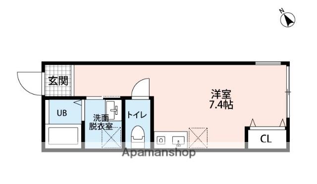 MAISON DE CLAIR(ワンルーム/1階)の間取り写真