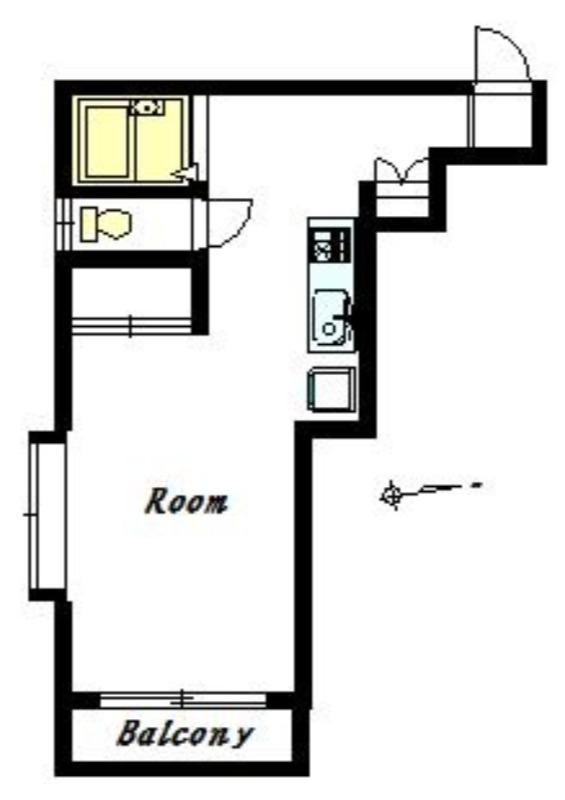 タナック秦野(1K/3階)の間取り写真