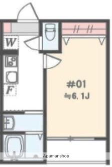 アザーレ・パッシオ本厚木B(1K/1階)の間取り写真