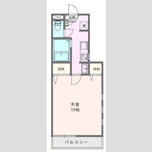 カサグランデ(1K/2階)の間取り写真