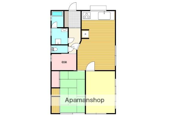サニーハイツ(2LDK/1階)の間取り写真
