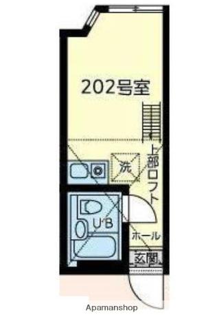 ユナイト桜本ヴィクトリーアルバート(ワンルーム/2階)の間取り写真
