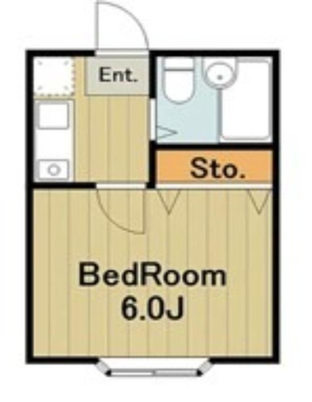 クロノス南橋本3丁目(1K/2階)の間取り写真