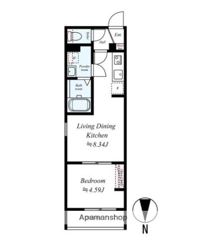 GRADUS上溝3(1LDK/1階)の間取り写真
