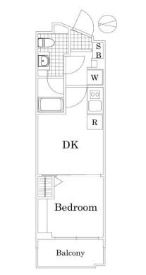 ザ・レジデンス・オブ・トーキョー OM06(1K/2階)の間取り写真