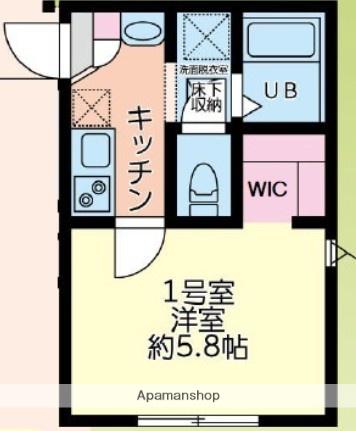 トーラスポート(1K/1階)の間取り写真