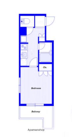 ヴィーブ横浜白楽弐番館(1K/5階)の間取り写真