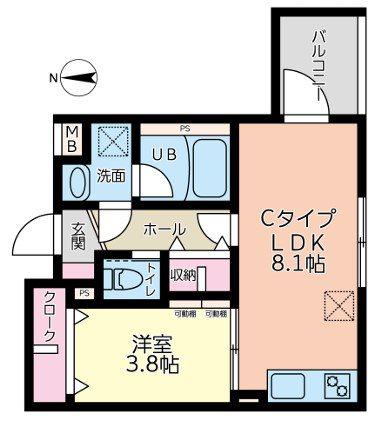 アストランセ(1LDK/3階)の間取り写真