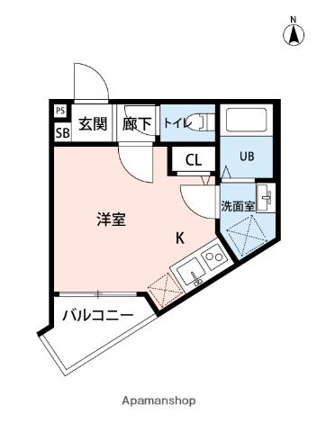 エキニア川崎ウエスト(ワンルーム/3階)の間取り写真