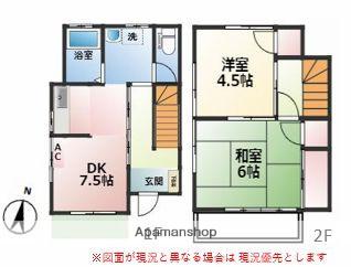 岡本テラス(2DK)の間取り写真