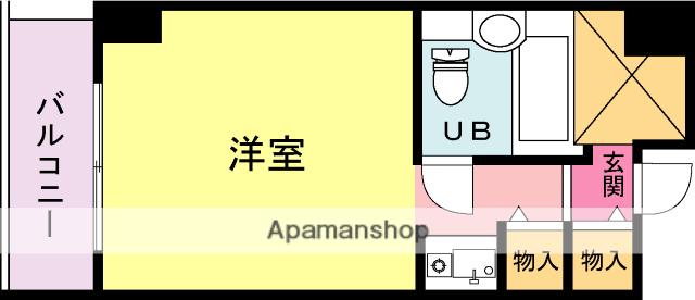 ライオンズマンション川崎第11(ワンルーム/6階)の間取り写真