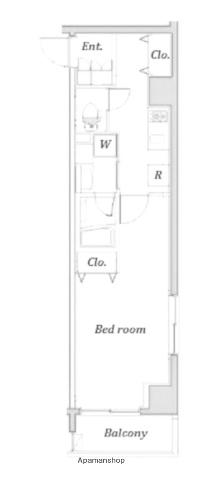 ジーコンフォートウエスト新横浜(1K/10階)の間取り写真