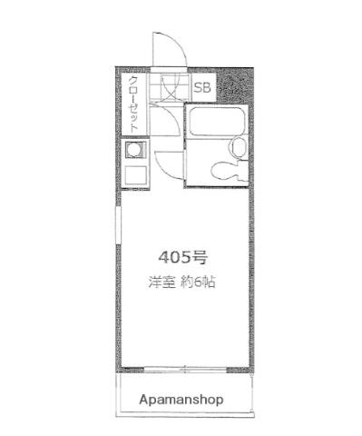 メゾン・ド・ノブレッス(ワンルーム/4階)の間取り写真