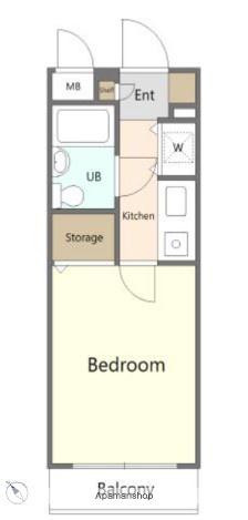 ヴァンハウス寺尾(1K/2階)の間取り写真