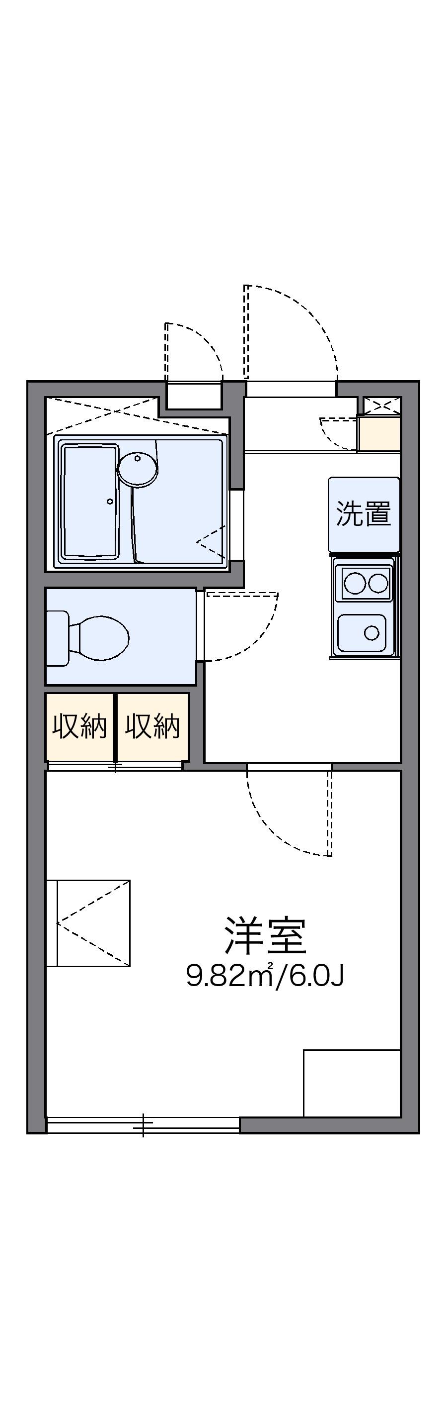 レオパレスエグランテ大岡 2階階 間取り