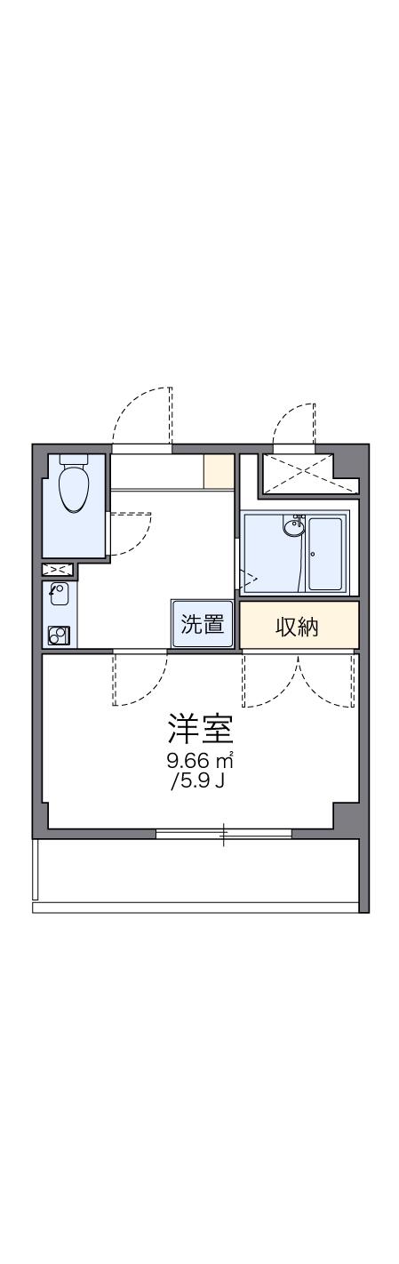 レオパレス楠 4階階 間取り