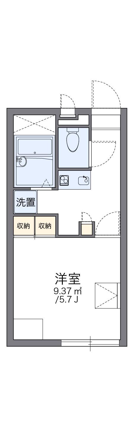 レオパレスジャスミン(1K/2階)の間取り写真