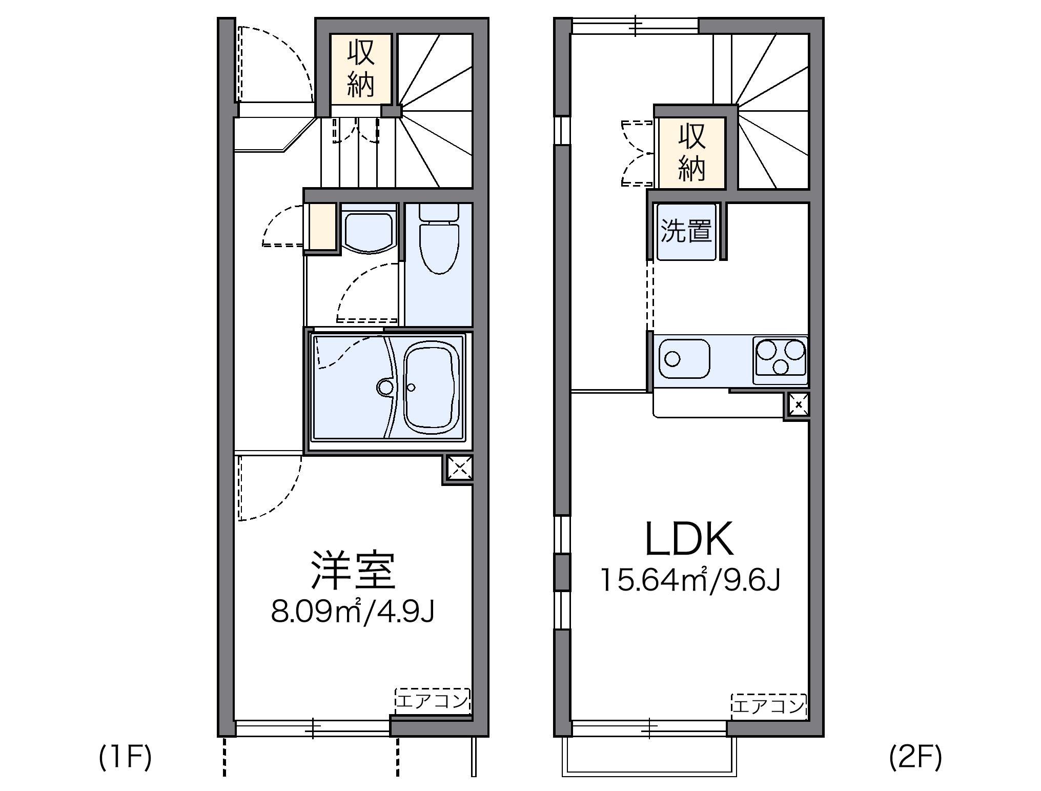 レオネクスト優香里(1LDK/1階)の間取り写真