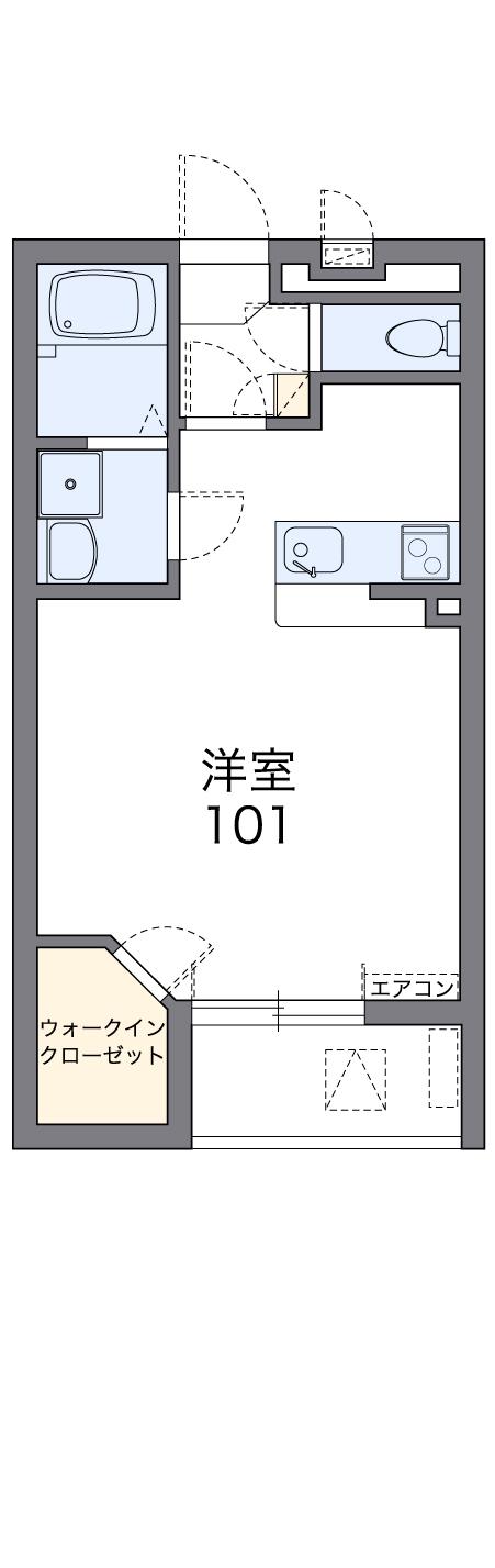 レオネクストTYD雪谷(1K/2階)の間取り写真