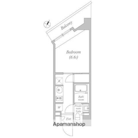 レジディア横濱関内 7階階 間取り