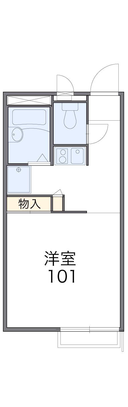レオパレスラメール(1K/1階)の間取り写真