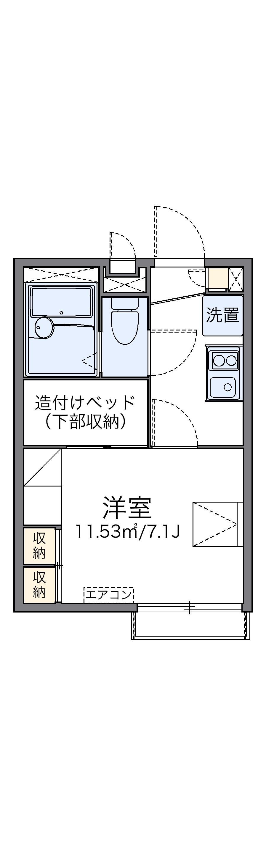 レオパレスガーデンむつみ 2階階 間取り