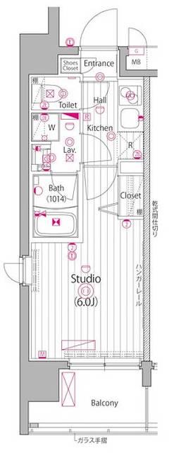 ガーラ・ステーション横濱阪東橋 3階階 間取り