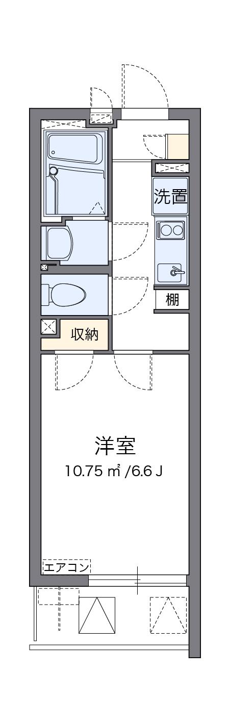 クレイノアンジュ(1K/2階)の間取り写真