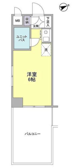 エクレール横浜一番館 2階階 間取り