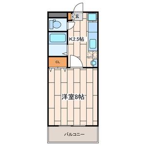 りつのスマイルビル(1K/2階)の間取り写真