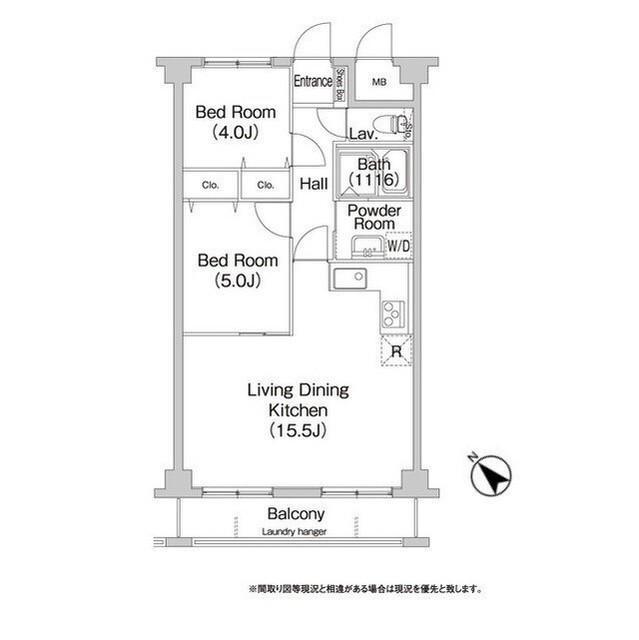 コンフォリアたまプラーザ(2LDK/3階)の間取り写真