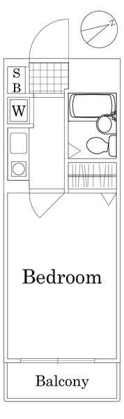 蒲田ダイカンプラザCITY(1K/2階)の間取り写真