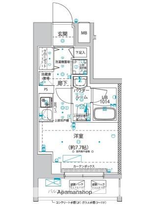 クラリッサ横浜ベーネ(ワンルーム/5階)の間取り写真