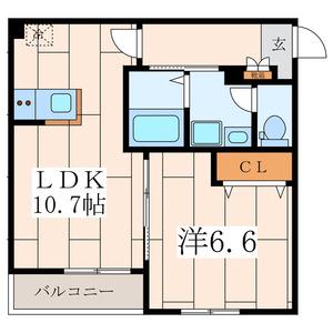 エフ.ティ コーポ(1LDK/2階)の間取り写真