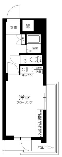 ヴェラハイツ鶴見(ワンルーム/5階)の間取り写真