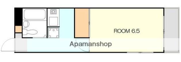 ヴァンハウス磯子(1K/4階)の間取り写真