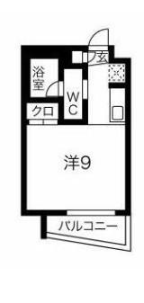 スパシエ大倉山(ワンルーム/1階)の間取り写真