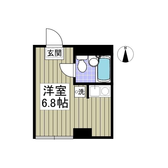 DMニューライフ湘南(ワンルーム/2階)の間取り写真