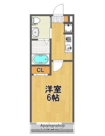 シルフィード金沢八景(1K/1階)の間取り写真