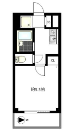 ピアTY(1K/3階)の間取り写真