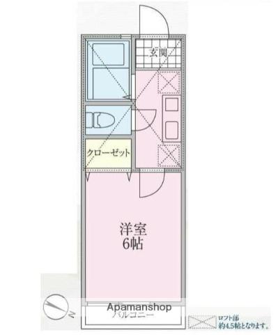 TARA天神(1K/1階)の間取り写真