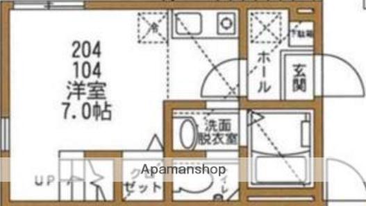 ハーミットクラブハウス追浜ヒルズ 2階階 間取り
