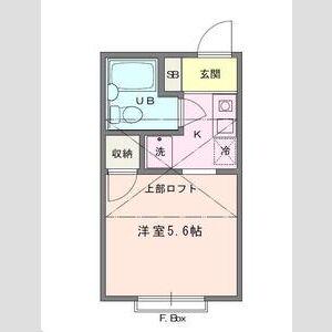ラ・フォンテ山下(ワンルーム/2階)の間取り写真