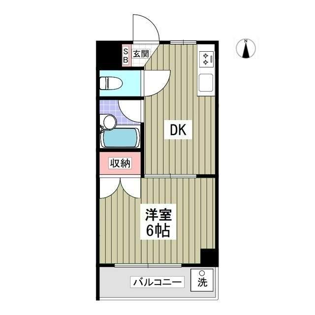 清新三興ハイツ 2階階 間取り