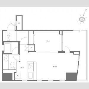エムジー目黒駅前(1LDK/4階)の間取り写真